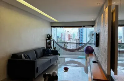 Apartamento no bairro da torre com 3 quartos sendo 1 suíte com 114m², 2 vagas e lazer por r$ 650mil.
