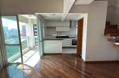 Apartamento duplex para locação em moema, com 2 quartos, 1 sala, 2 vagas.