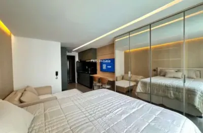 Studio para locação no itaim bibi, 1 quarto, 1 banheiro, 30m².