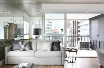 Apartamento para locação em São Paulo - Cidade Monções: 1 quarto, 1 suíte, 2 salas, 2 banheiros, 1 vaga de garagem, 63m².