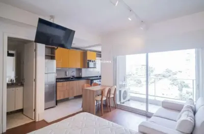 Studio para locação no brooklin com 1 suíte, 1 banheiro, 1 vaga, 36m².