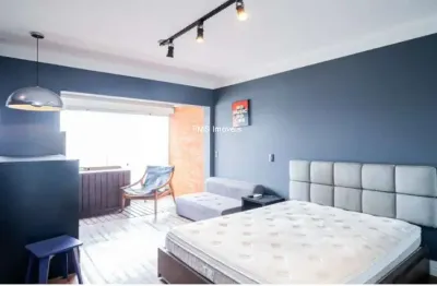 Studio para locação no brooklin com 1 suíte, 1 banheiro, 1 vaga, 33m².