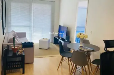 Apartamento para locação com 1 suíte e com vaga em moema