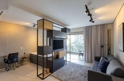 Apartamento à venda no itaim bibi, são paulo-sp: 1 quarto, 1 sala, 1 banheiro, 1 vaga de garagem, 48m² de área. adquira já!