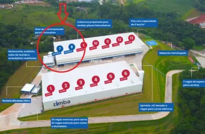 Galpão comercial de alto padrão para locação em araçariguama-sp - 2 banheiros, 6 vagas de garagem e 3.334,78m² de área