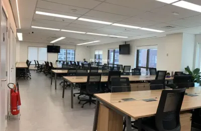 Conjunto comercial para locação de 335m² no itaim bibi mobiliado