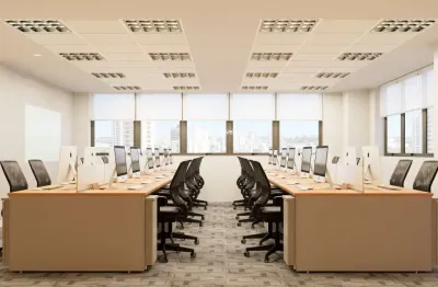 Alugue já sua sala comercial de luxo no Brooklin, São Paulo-SP: 1 sala, 6 banheiros, 4 vagas, 340m² de área.