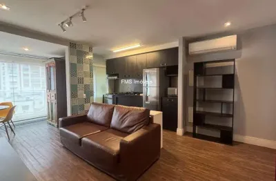 Apartamento para locação na consolação, são paulo-sp: 1 quarto, 1 sala, 1 banheiro, 1 vaga de garagem, 50m² de área!