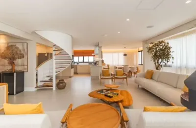 Imóvel de luxo no campo belo: cobertura com 4 quartos, 4 suítes, 2 salas, 6 banheiros, 3 vagas e 500m² em são paulo-sp.