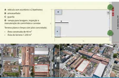 Porto Santos Terreno Comercial para Locação em Santos-SP, Bairro Macuco, 1.250m² e 5 Banheiros!