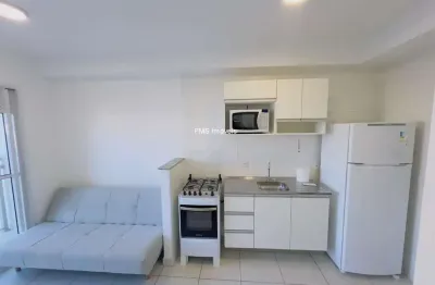 Apartamento de 1 quarto para locação na Chacara Santo Antonio, São Paulo-SP: 1 suite, 1 sala, 1 banheiro, 32m² de área.