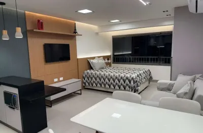 Studio de alto padrão para locação em condomínio na Vila Santa Catarina, São Paulo-SP: 1 quarto, 1 sala, 1 banheiro, 34m².