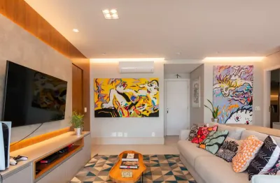 Apartamento tipo para venda em mirandópolis com 3 quartos, sendo 3 suítes, 133m²