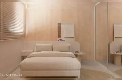 Apartamento 1 quarto, suíte, lazer, um vaga, 36,91m²