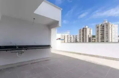 Cobertura 2 quartos, suíte, 2 vagas, 130m², elevador, academia, espaço gourmet.