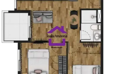 Apartamento (apartamento padrão) para venda, 2 dorm(s), 36 m²