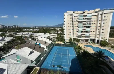 Apartamento com sala ampliada e 3 suítes no blue vision na barra da tijuca