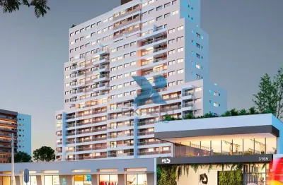 Apartamento com 2 dormitórios à venda, 39 m² por r$ 439.900,00 - portão - curitiba/pr