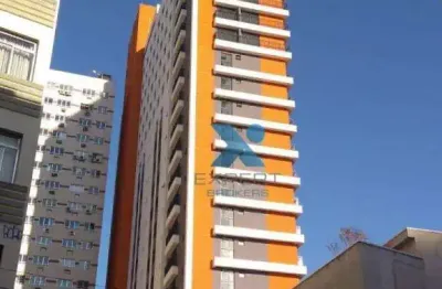 Apartamento tipo studio à venda, 28 m² por r$ 397.400 - centro - curitiba/pr