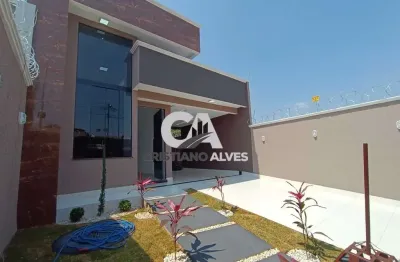 Casa a venda setor serra dourada  03 quartos, acabamentos diferenciados em aparecida de goiânia, melhor localização, avenidas, supermercado, lojas de conveniências, aparecida shopping