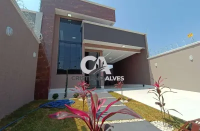 Casa a venda serra dourada.03 quartos, acabamentos diferenciados em aparecida de goiânia, melhor localização, avenidas, supermercado, lojas de conveniências, aparecida shopping
