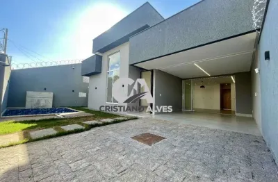 Casa à venda com piscina setor chácara são pedro aparecida de goiânia , acabamentos diferenciados, ótima localização, acesso rápido br153, próximo supermercado, colégio, transporte público, lojas de c
