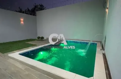 Casa à venda  com piscina com 03 quartos setor vila oliveira aparecida de goiânia, todas no porcelanato , exatamente localização , próxima de avenidas