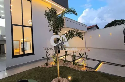 Oportunidade de casa de alto padrão sozinha no lote,03 suítes, acesso rápido,05 minutos buriti shopping,santa cecília aparecida de goiânia,