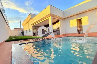 Oportunidade casa de alto padrão sozinha no lote setor vila mariana, aparecida de goiânia, ótima localização,conforto, espaço e sofisticação!