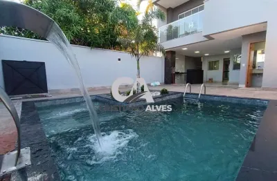 Sobrado à venda com 03 suites, jardim américa  goiânia,sala com direito alto, todas no porcelanato, ótima localização próximo avenida t63