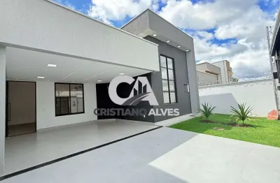 Casa nova de alto padrão em goiânia, próximo condomínio jardins madri, ótima localização, avenidas, supermercado,