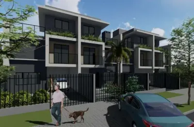 Sobrado novo a venda no atuba 03 quartos, suite, terraco, churrasqueira