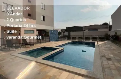 Apartamento com varanda gourmet e suíte para locação