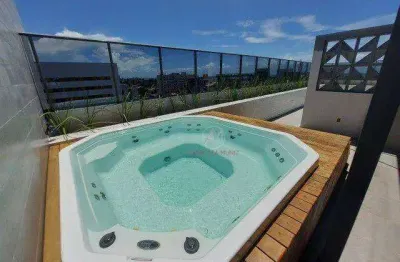 Apartamento de 44m2 com 1 quarto , ampla varanda e à 200m do mar