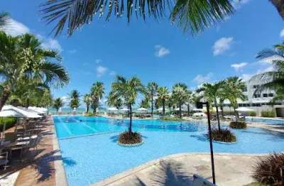 Apartamento pé na areia com 2 quartos mobiliado e projetado praia de ponta de campina