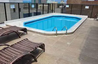 Apartamento com 01 quarto à 200m do mar de cabo branco