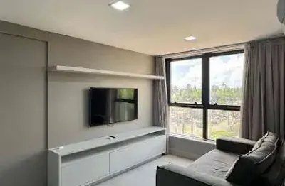 Apartamento porteira fechada com 01 suíte na beira-mar de cabo branco
