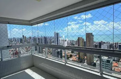 Apartamento de 106m2 com 3 quartos + dce, vista mar e todo projetado