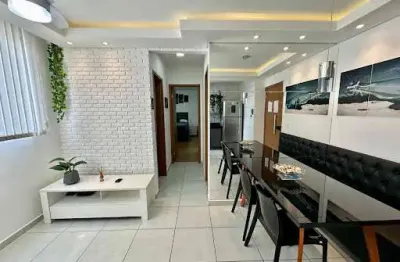 Apartamento com 2 quartos mobiliado e projetado, com lazer completo