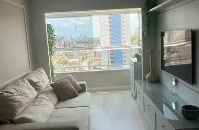 Apartamento de 65m2 com 2 quartos, todo projetado, em condomínio club