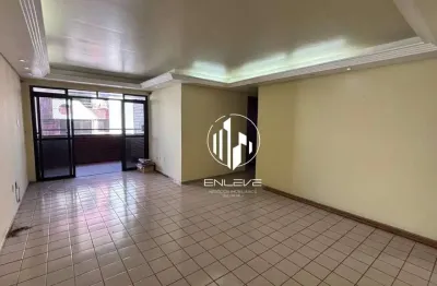 Amplo apartamento com 03 quartos + dce à 100m do mar no jardim oceania