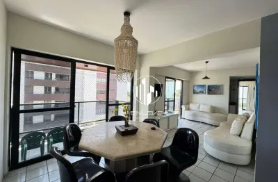 Amplo apartamento com 03 quartos + dce à beira mar de areia dourada