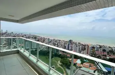 Apartamento de 110m2 com 3 quartos, vista mar definitiva, em condomínio club