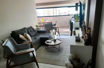 Amplo apartamento com 03 quartos à 250m do mar no jardim oceania