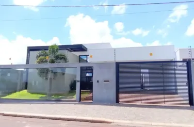 Vista linda - casa semi mobiliada c/1 suíte, 3 quartos, piscina, 4 vagas de carro , a/c-210m²