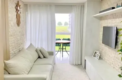 Fag - excelente apartamento proximo da universidade de 1 suíte, 1 quarto, sacada c/churrasqueira, elevador 1 vaga, a/priv. 70m²