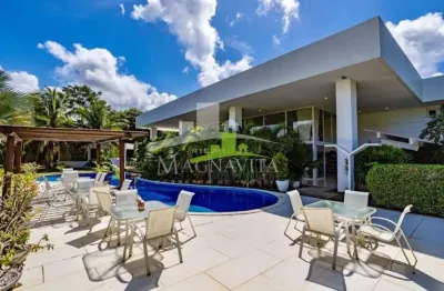 Mansão à venda no encontro das águas, 5 suítes, 1.500m² construída, 6.000m² terreno, piscina, gourmet, academia. alto luxo. única! estrada do coco