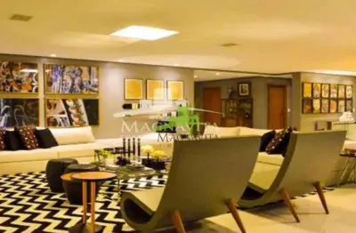 Morro ipiranga. apartamento 5 suítes à venda com 339m², alto luxo, vista mar, varanda gourmet, finamente decorado, nascente, 5 vagas. lazer completo