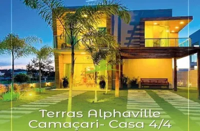Terras alphaville camaçari | casa duplex 4/4 | alto padrão
