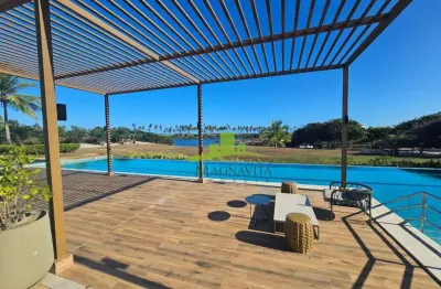 Lote frente lagoa no reserva sauípe, 499m², plano, dentro do destino sauípe com infraestrutura completa. agende sua visita!